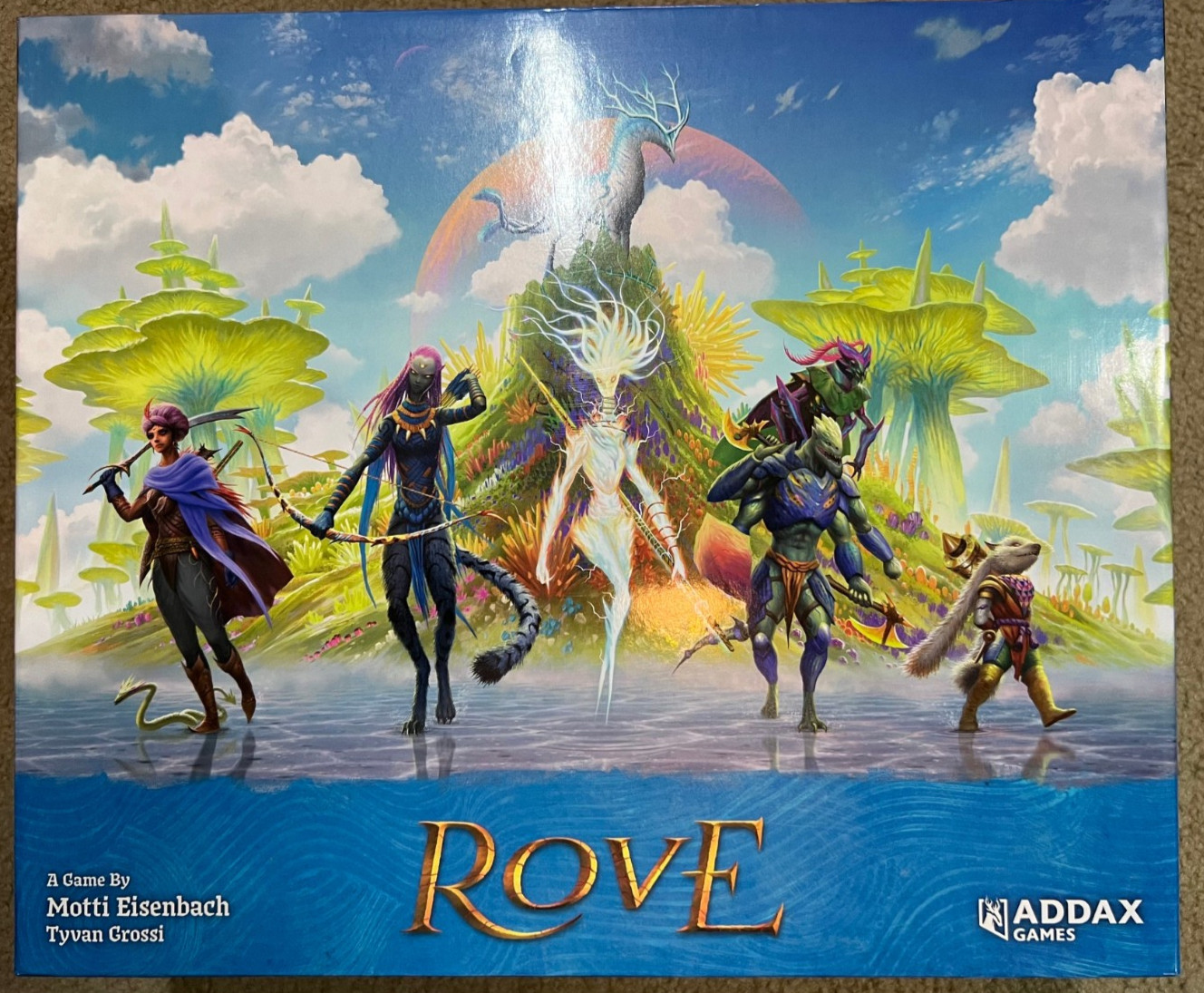 Rove Board Game – Fantasy Theme with Xulc Expansion – Addax Games – EXCELLENT