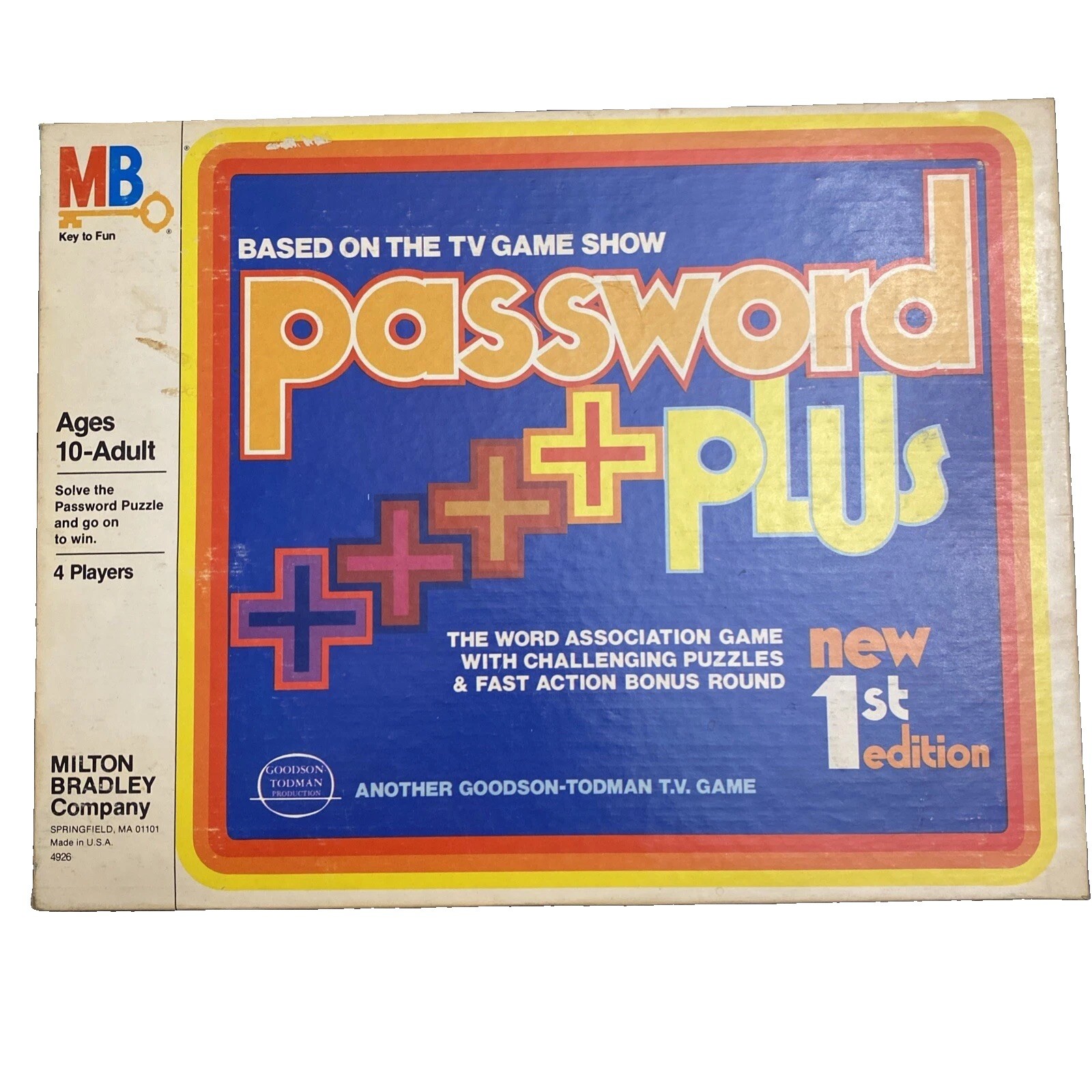 1978 Milton Bradley Password Plus Board Game First Edition Complete