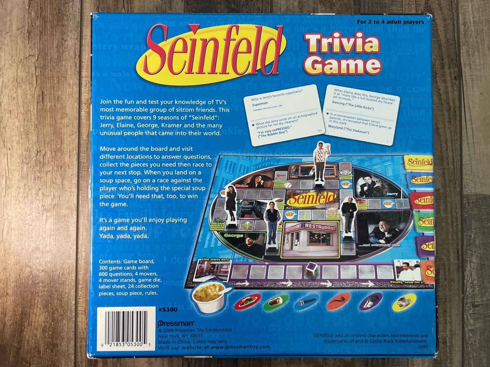 Pressman Seinfeld Trivia Game 2009 Complete – Adult Board Game #5300