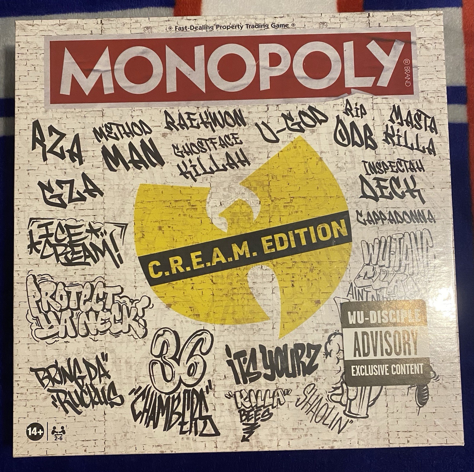 WU TANG CLAN OFFICIAL MONOPOLY BOARD GAME SEALED LIMITED EDITION SOLD OUT