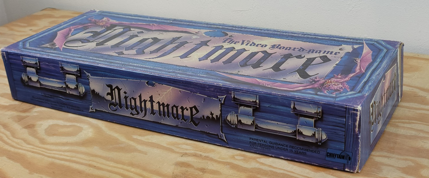 Vintage Nightmare The Video Board Game 1991 Not Complete *READ*