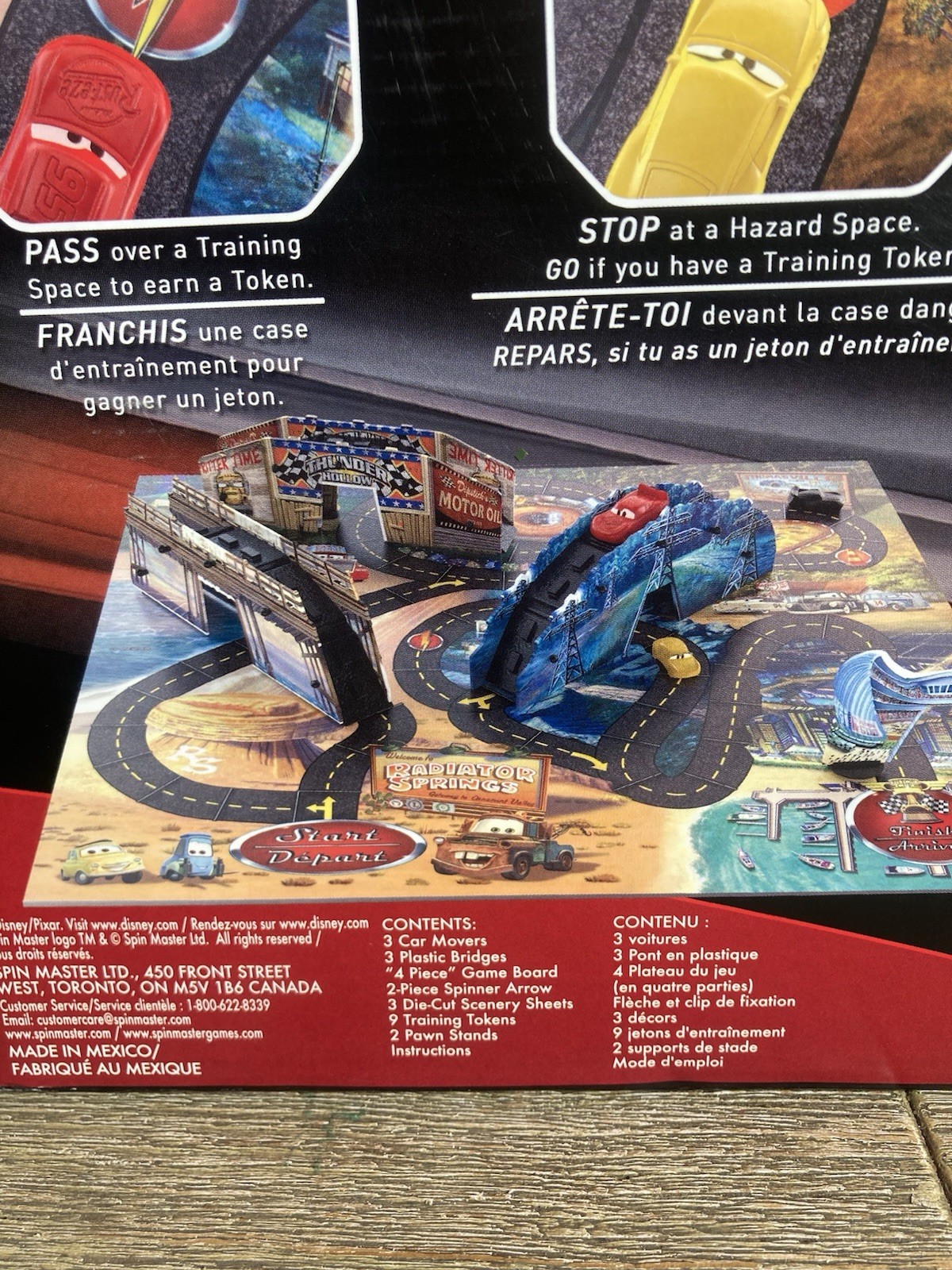 Disney Pixar Cars 3 Risky Raceway Board Game Spin Master New Open Box Never Used