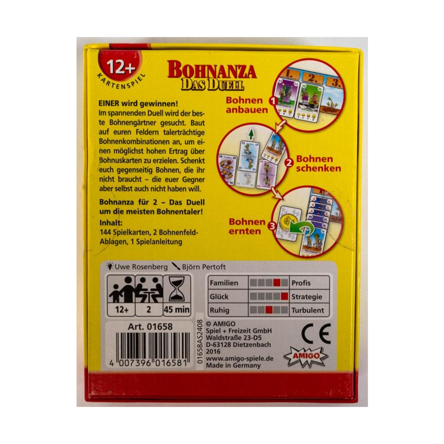 Amigo Board Games Bohnanza – Das Duell (The Duel, German Ed, Small B Box EX/NM