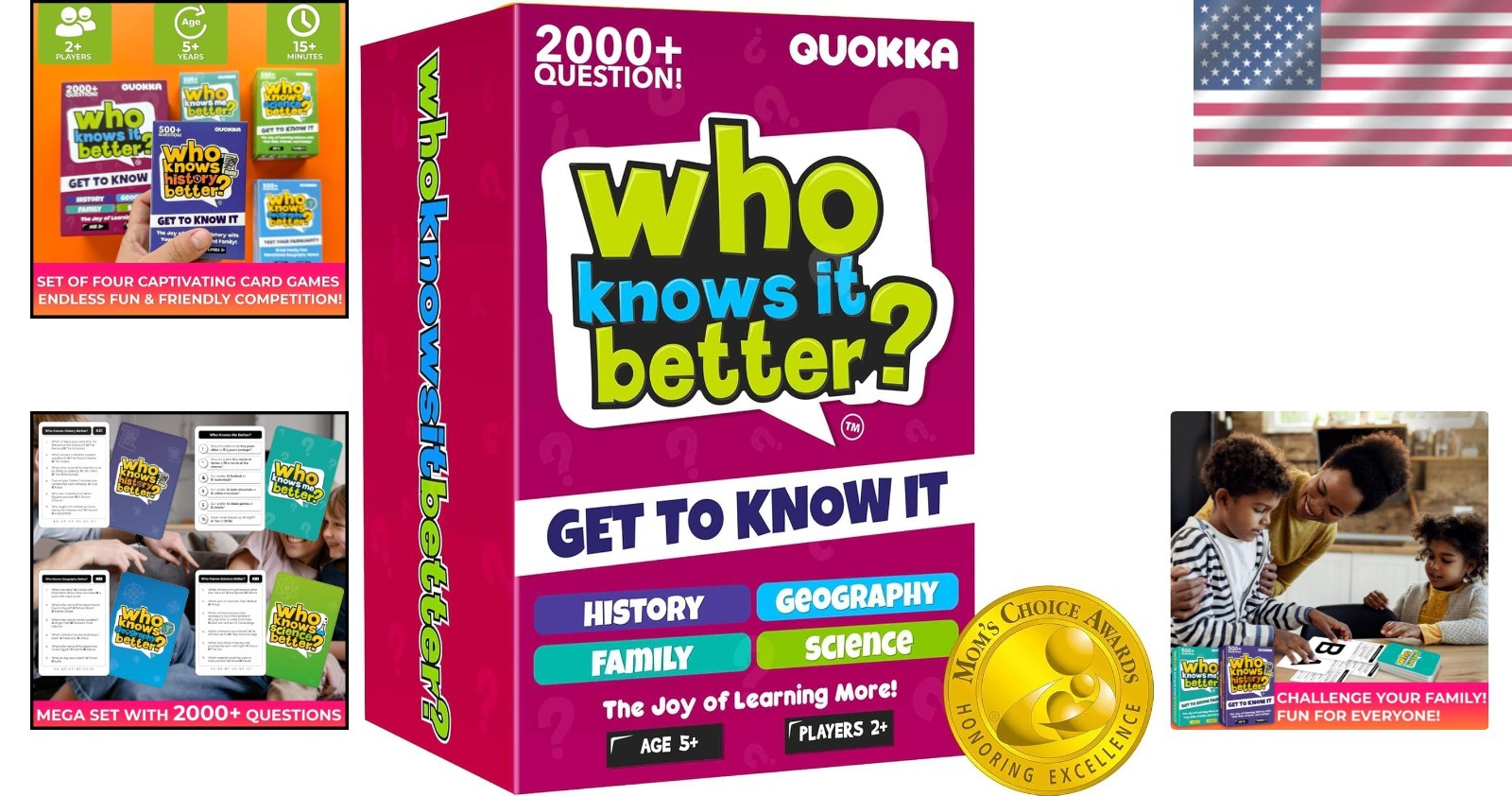 Engaging Family Card Trivia Game – Boost Knowledge with 2000+ Questions