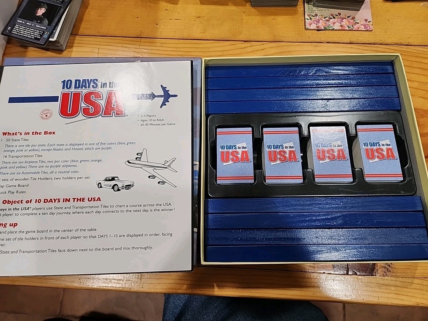 10 DAYS IN THE USA Board Game Mensa Select 2 – 4 Players Ages 10+ Unplayed