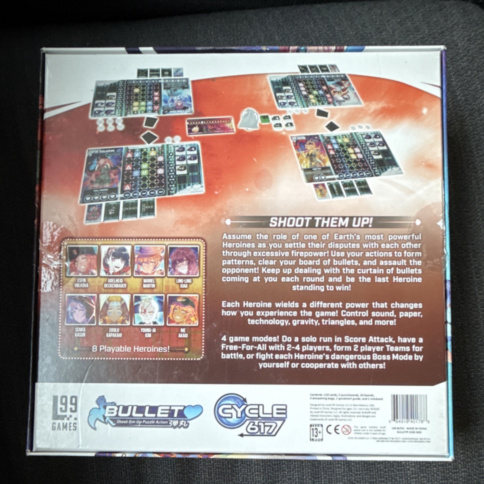 Level 99 Games Bullet Board Game Anime Theme Complete Set Multiple Modes Award
