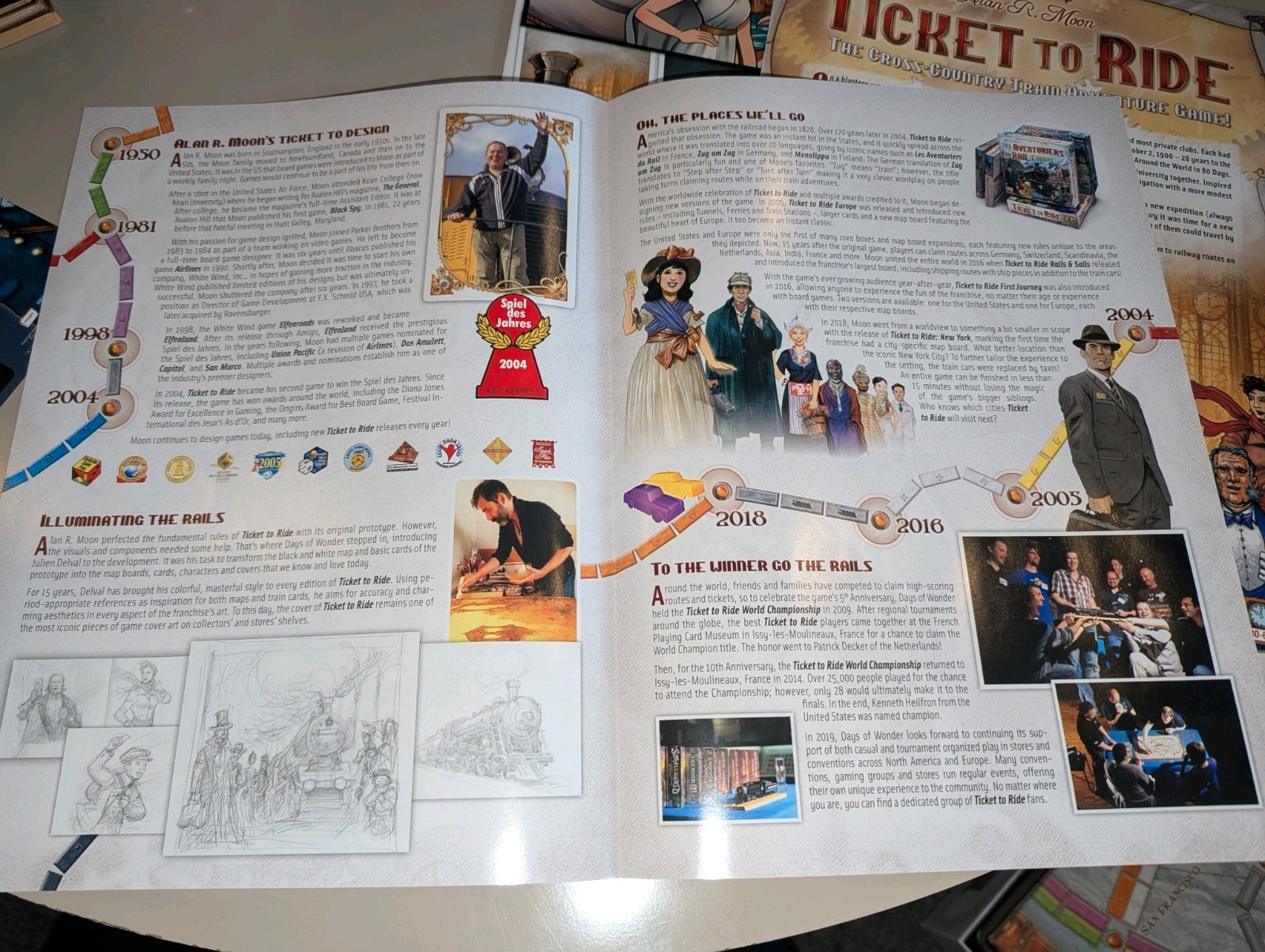 Ticket To Ride 15th Anniversary special Edition Days of Wonder Complete, sleeve