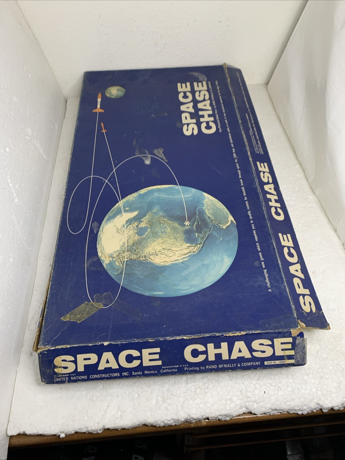 1967 Space Chase Board Game United Nations Constructors Inc. Made In USA