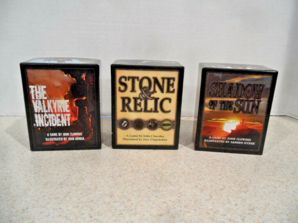 😎 John Clowdus Stone & Relic, Valkyrie, Shadow Of The Sun Small Box Games