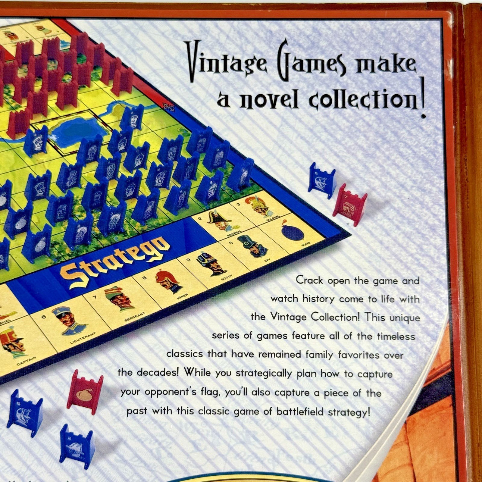 Stratego Vintage Collection Bookshelf Edition Wooden Box Complete MB 42752 VTG