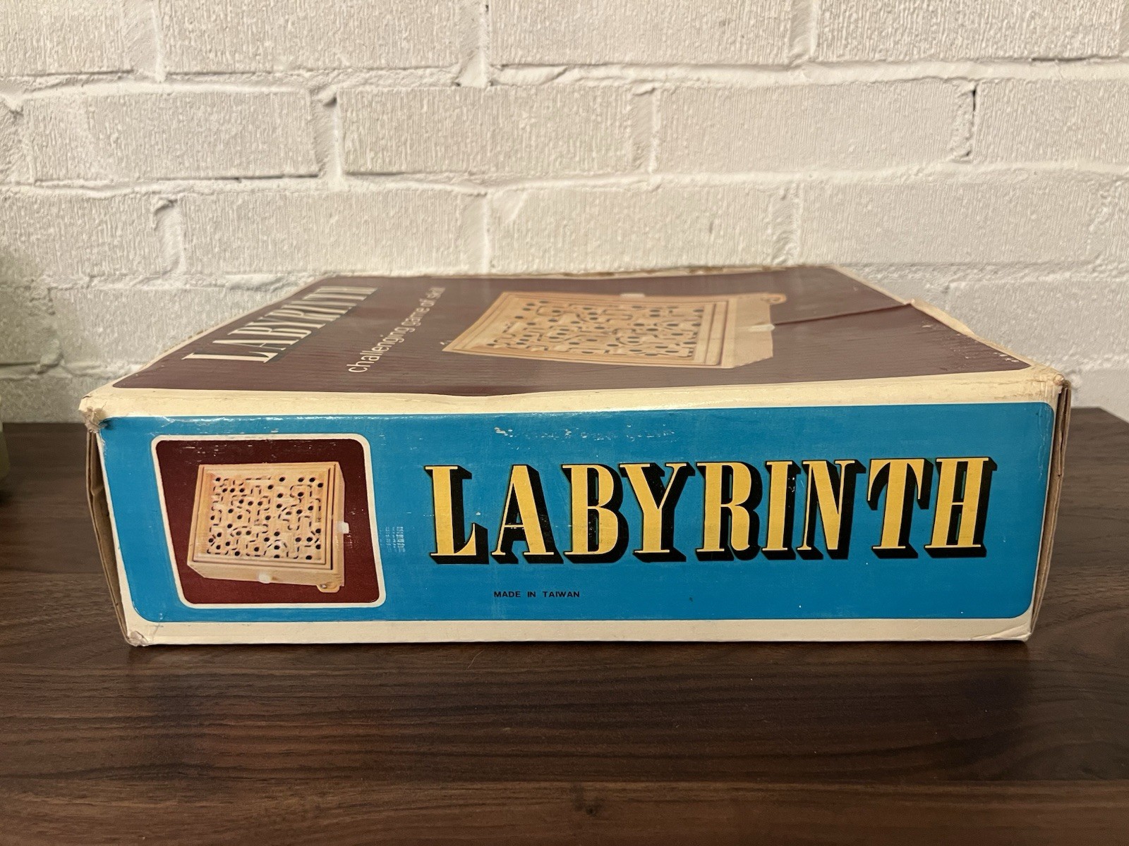 Vintage Labyrinth Wooden Steel Ball Marble Tilting Maze Puzzle Game Roll-A-Maze