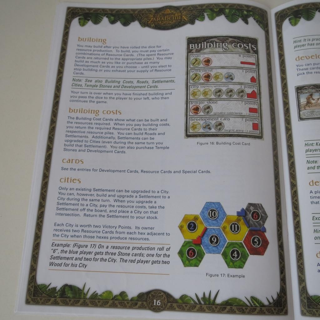Settlers of Zarahemla Board Game Instruction Manual Book Replacement Parts