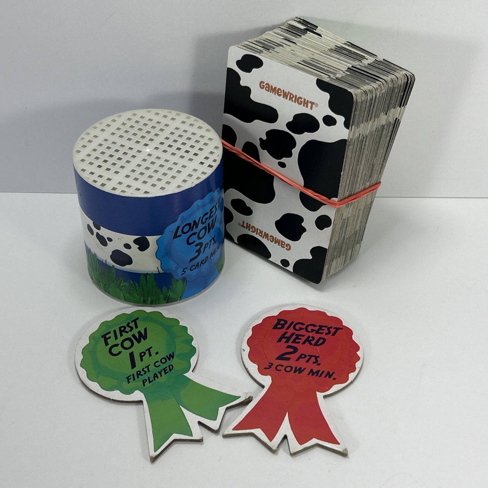 Long Cow Udderly Ridiculous Card Games GameWright Board Milk Carton NO MANUAL