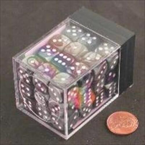 d6Cube12mmGemini#2 PUSTwh – Chessex (Pack of 36)