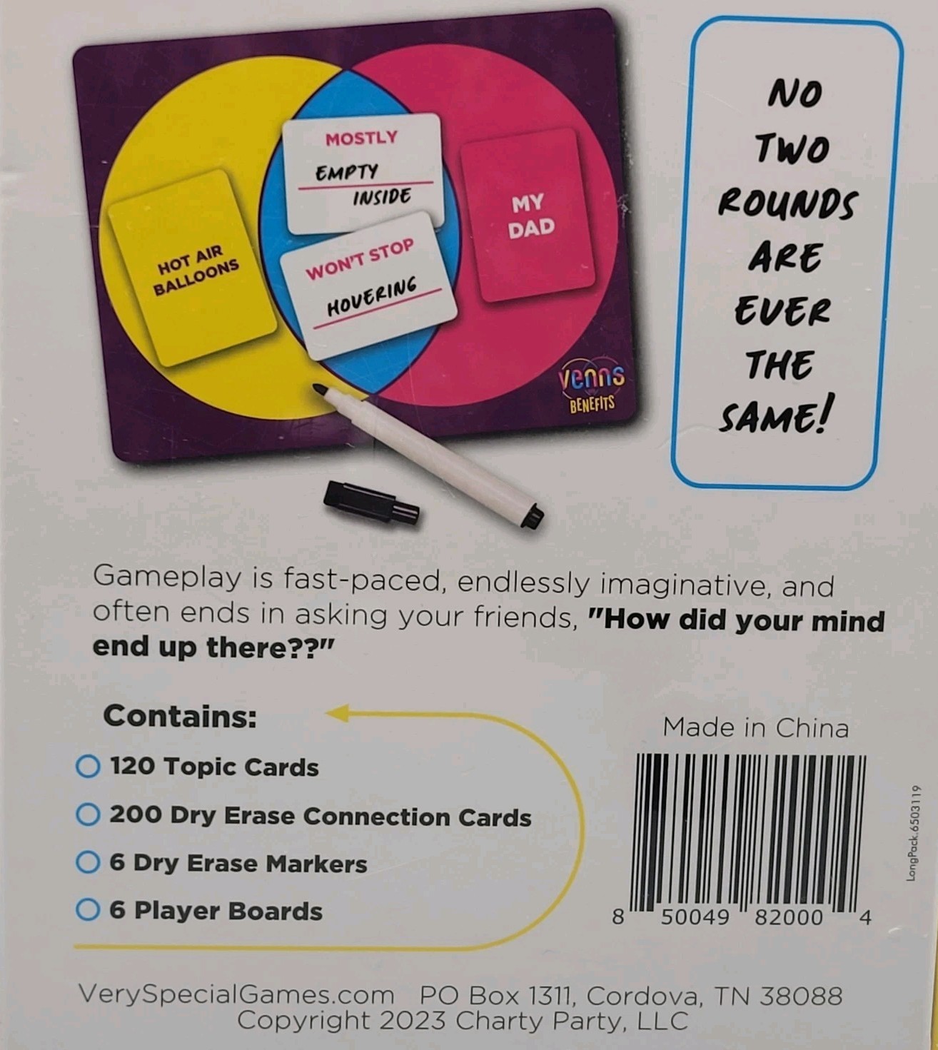 Venns with Benefits Creative Party Game Hilarious Venn Diagram Fun New