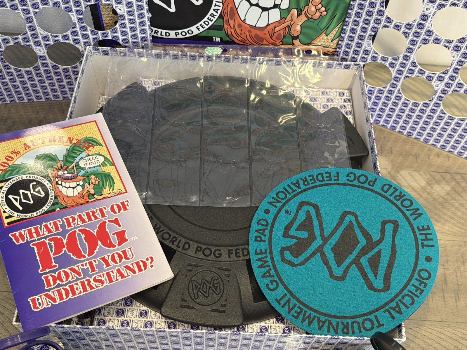 Vintage POG The Game World POG Federation Milton Bradley Boxed Set 1994 millenia
