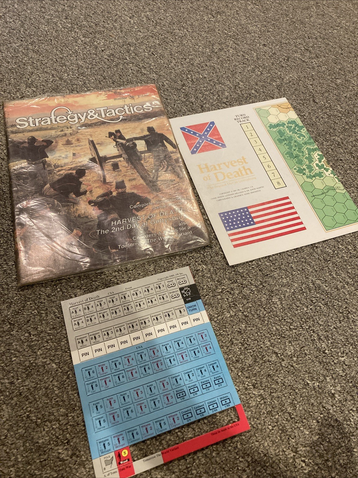 Harvest of Death Second Day at Gettysburg Strategy & Tactics #129 3W War Game