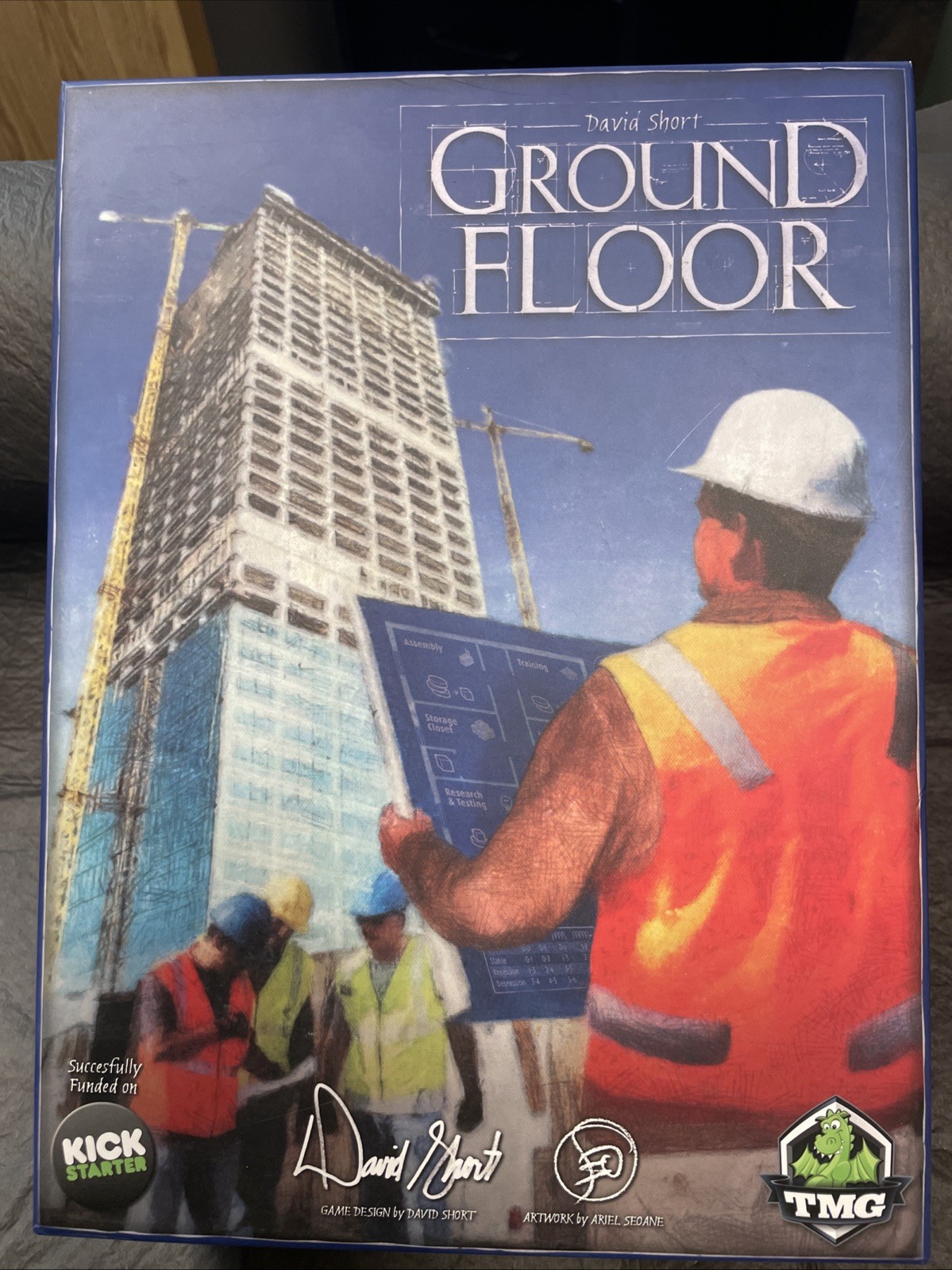 GROUND FLOOR (Tasty Minstrel Games) PLUS Skyline EXPANSION 2012 MINT