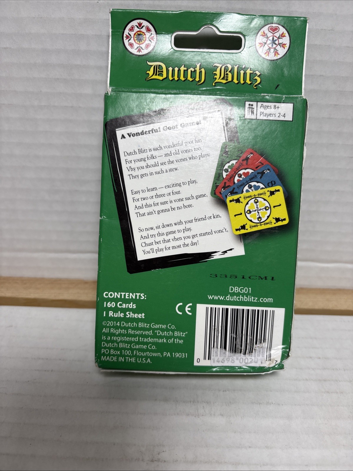 Dutch Blitz Card Game A Wonderful Goot Game! Sealed in packs Free Shipping!