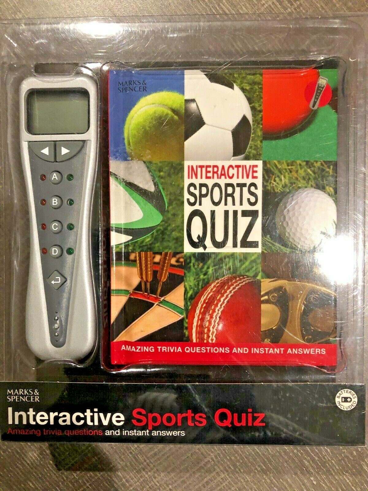 Marks & Spencer Interactive Sports Quiz NEW and SEALED Gift Brain Teaser