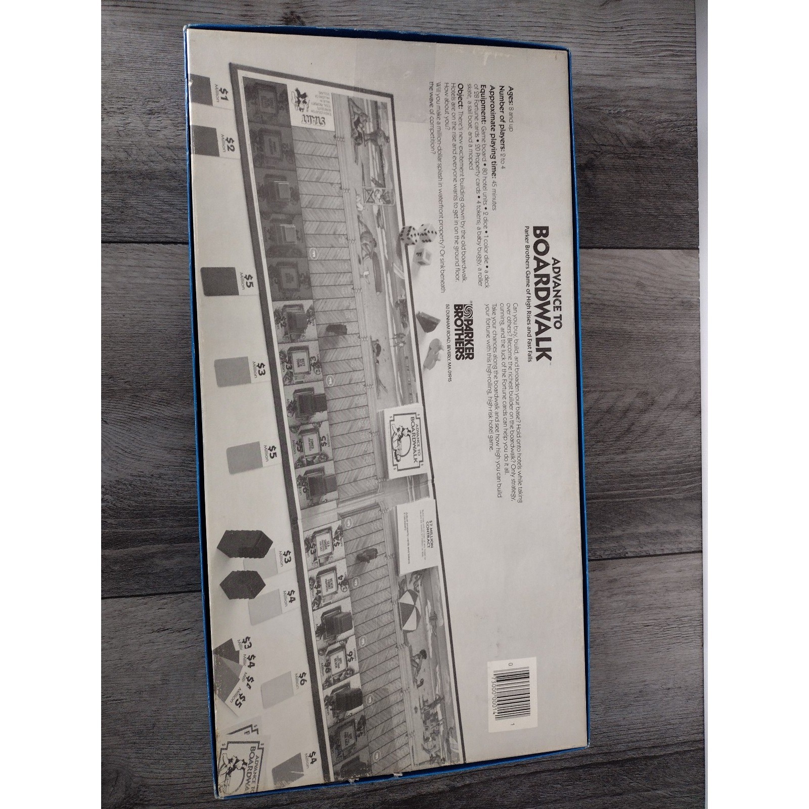 VTG Parker Brothers 1985 Advance to Boardwalk Board Game Complete 2-4 Players 8+