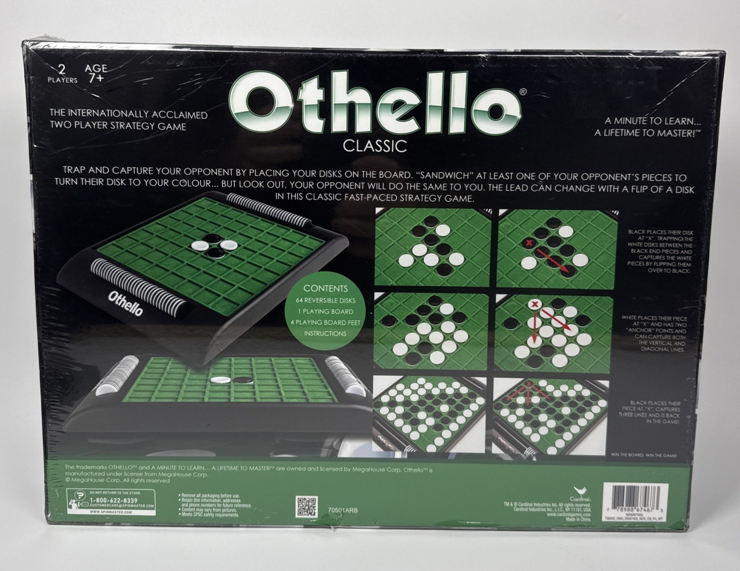 Othello Classic Board Game by Cardinal Games – Brand New In Sealed Box
