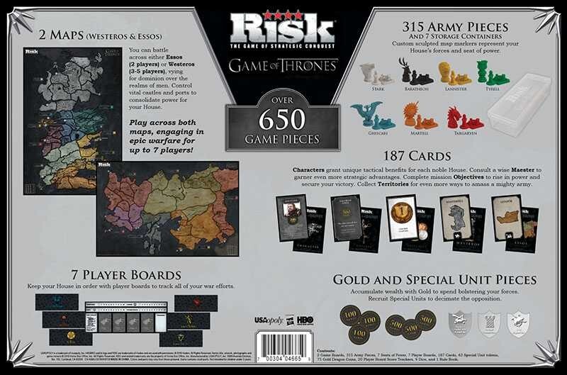 Game of Thrones™ RISK® Age=18+ 2-6 PLAYERS 60+ MINUTES