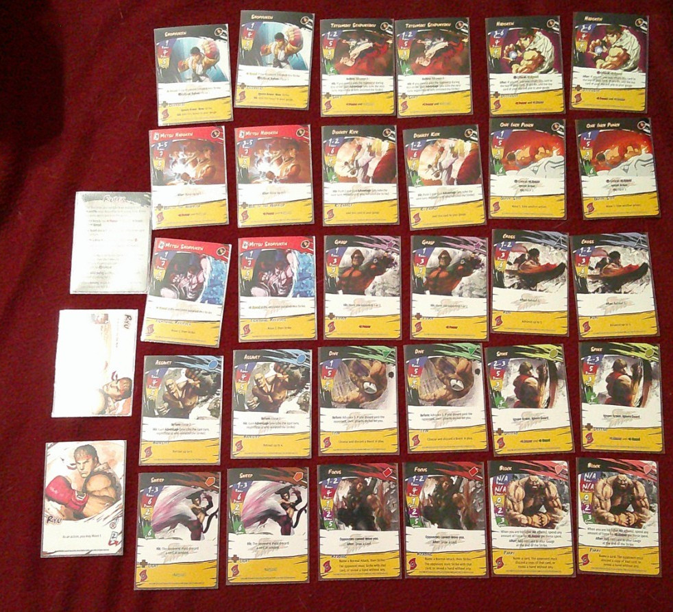 Level 99 Exceed Fighting System Ryu box contents Street Fighter (box missing)