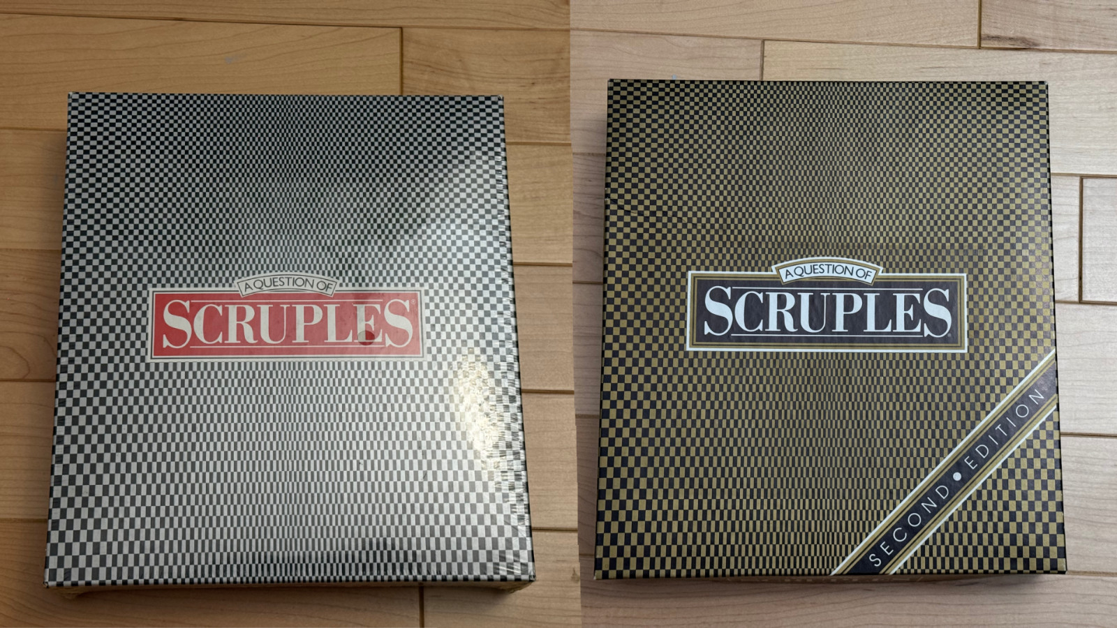 Scruples Game Factory Sealed First Edition, Unsealed Second Edition (1986, 1987)