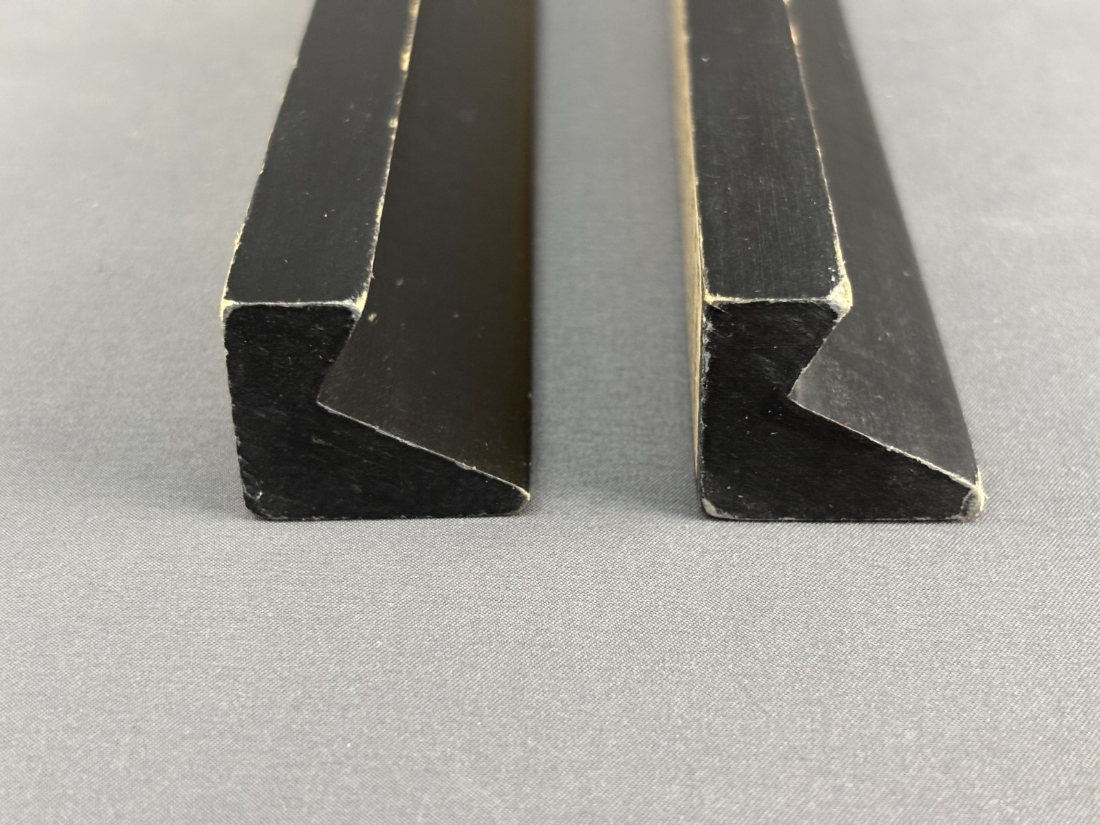 Lot of 4 – Vintage Elco 16″ Traditional Mahjong Wood Tile Racks, Black (15H)
