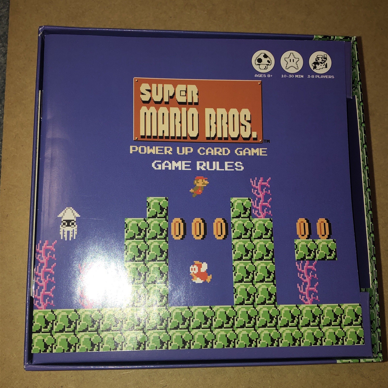 Super Mario Bros Power Up Card Game – Used, 100% Complete (Nintendo, USAopoly)