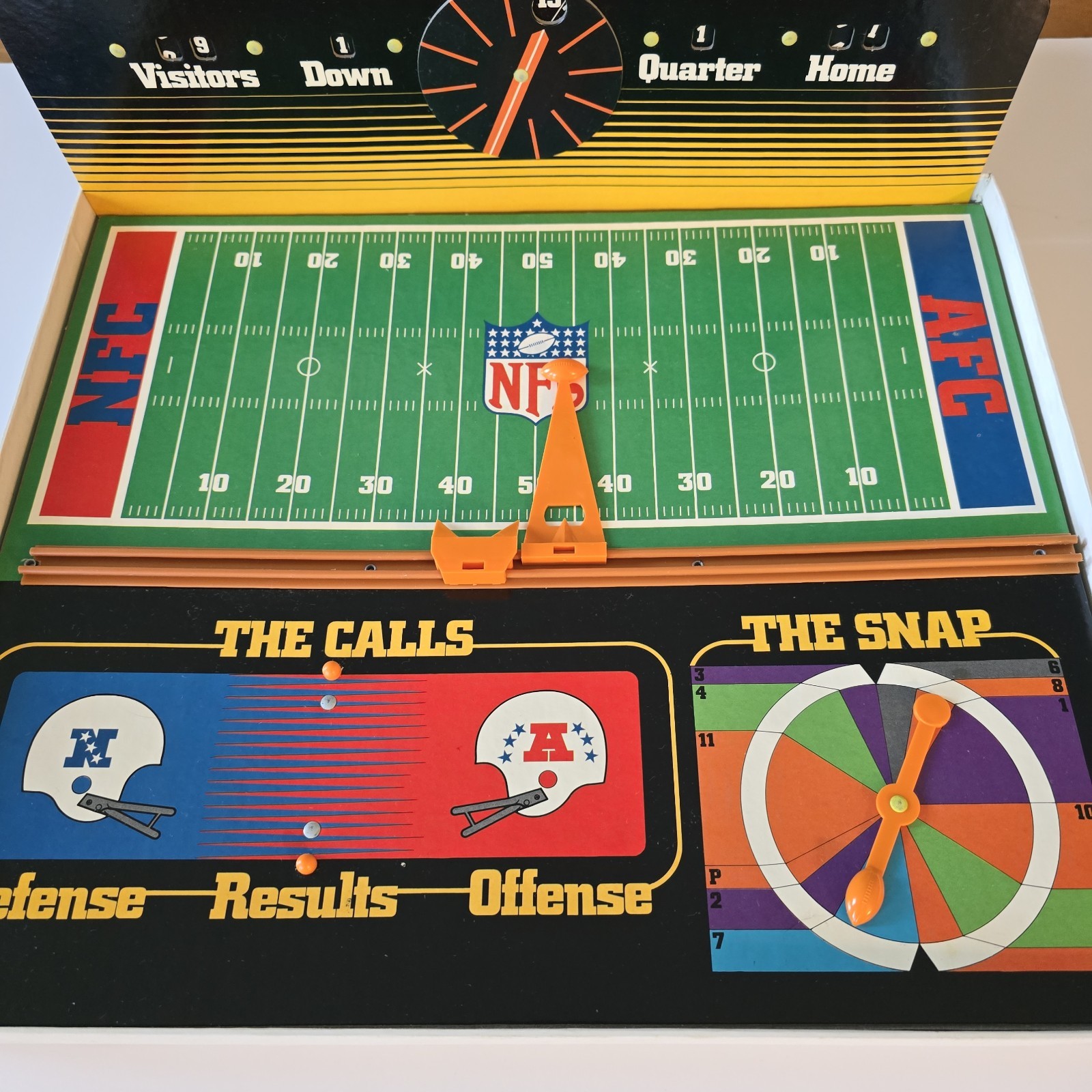 Vintage 1977 Tudor NFL Quarterback Board Game – 100% Playable, Cards Complete