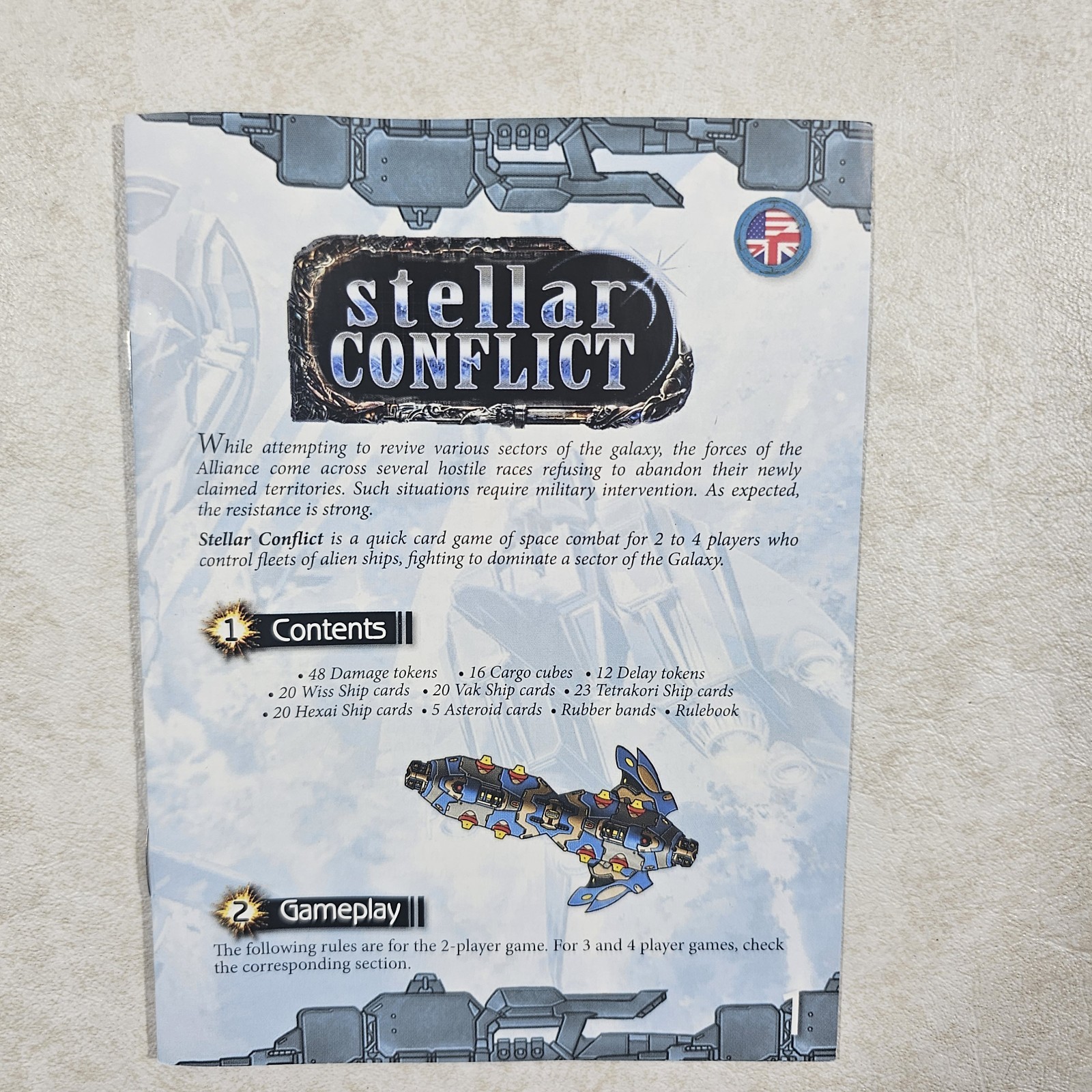Stellar Conflict Artipia Games Stronghold Games 2016 Card Game Pre-owned