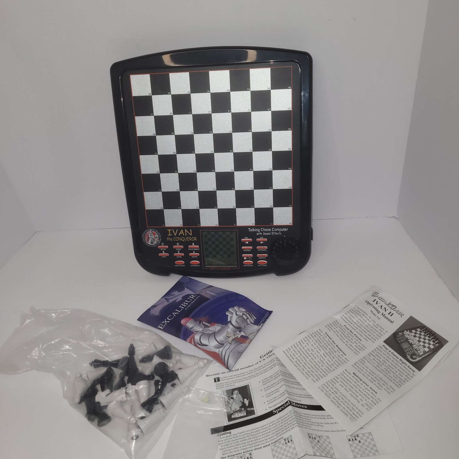Excalibur Electronics Boardgame Chess Set – Ivan II the Conqueror Box **Read**