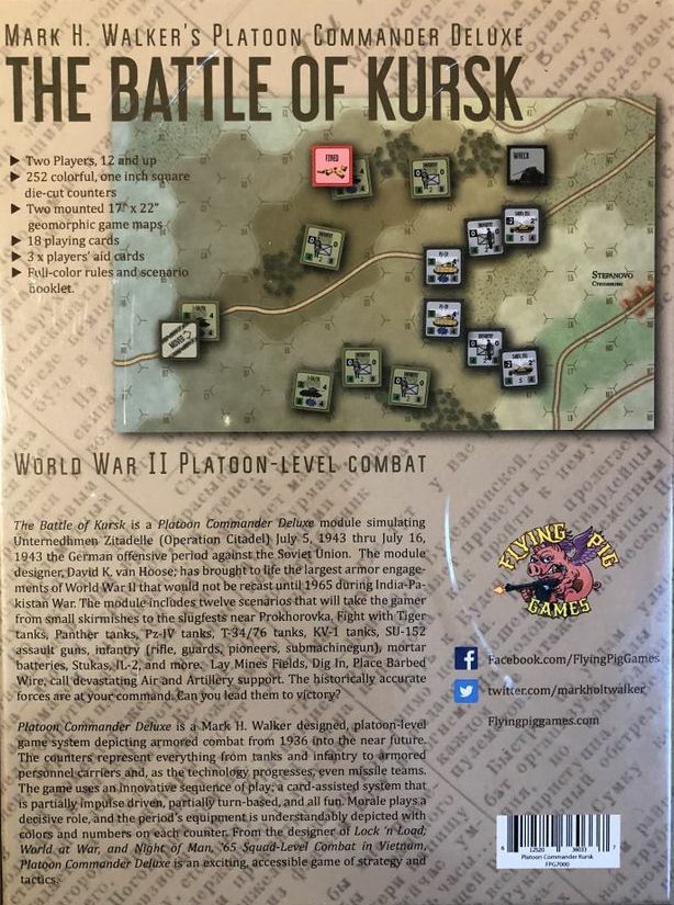 Flying Pig Games Platoon Commander Deluxe: Kursk NISW Fast Shipping