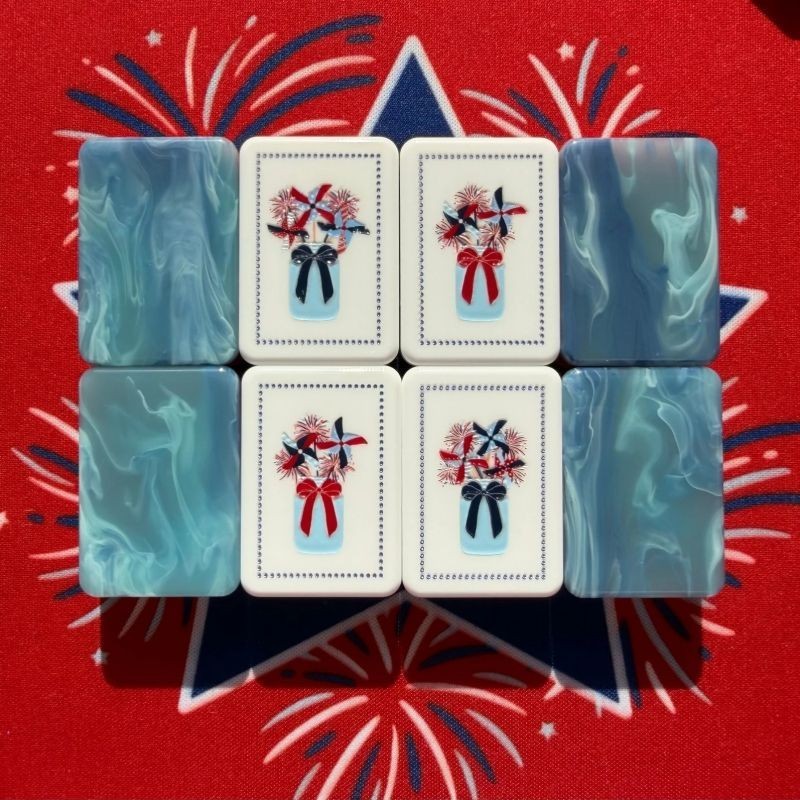 American Luxury Elegant Acrylic Mahjong Fireworks 160 Tiles set FREE SHIP