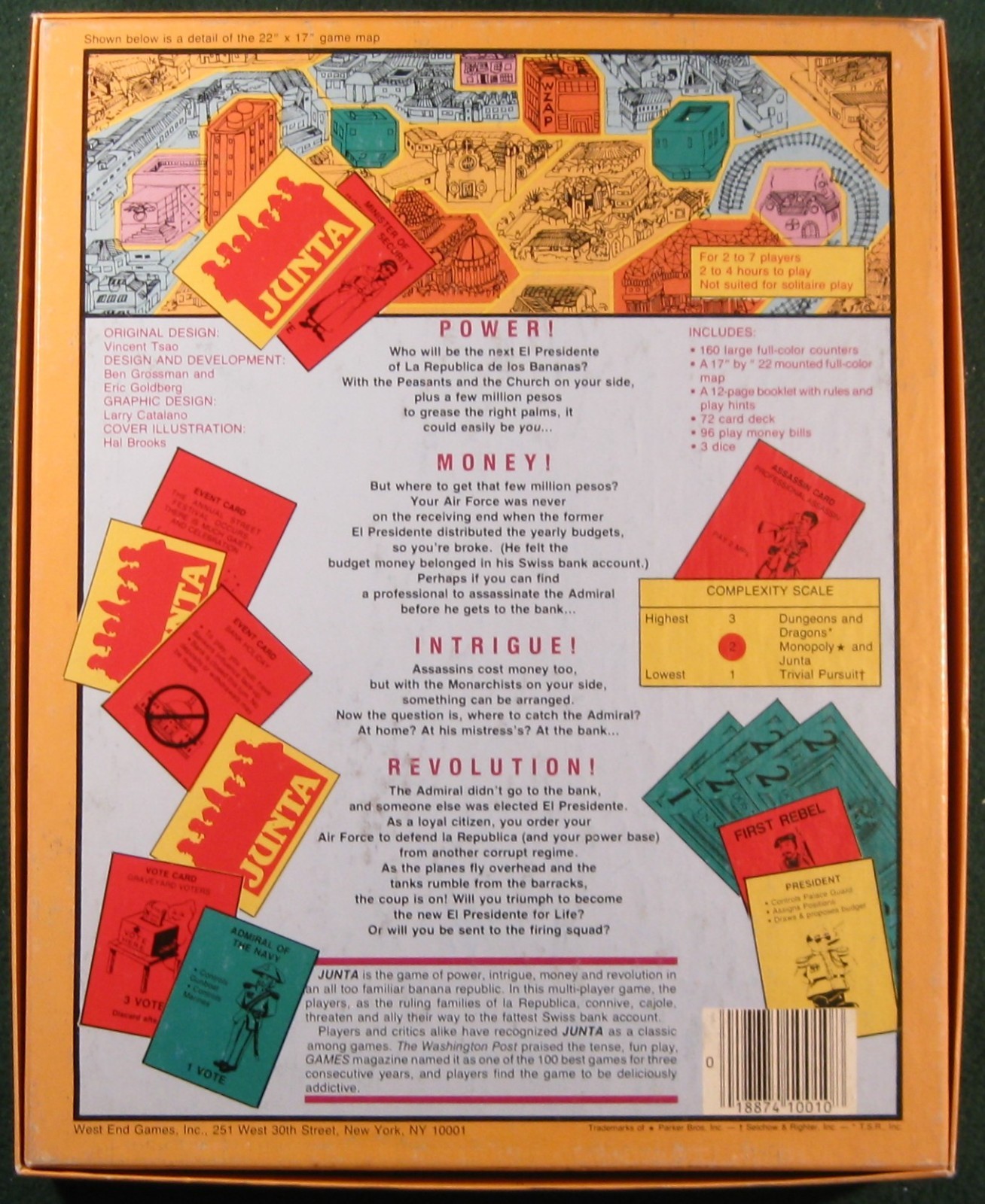Junta, West End Games, Banana Republic Political Style Game Punched – Complete