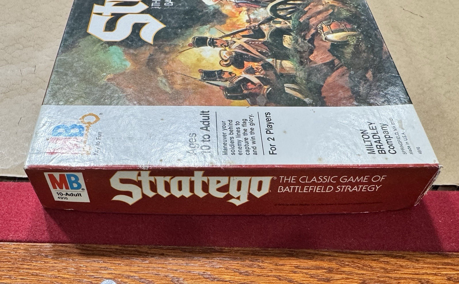 Stratego Battlefield Strategy Board Game Complete 4916 Milton Bradley 1986 Vtg