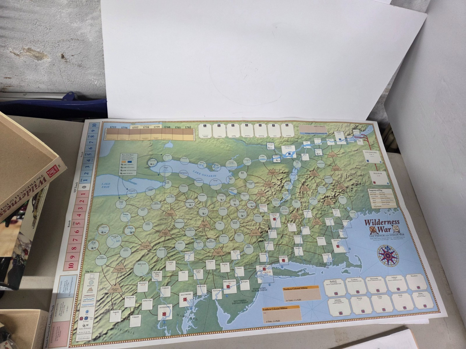 GMT Games Wilderness War The French and Indian War(1st) Box VG+/NM