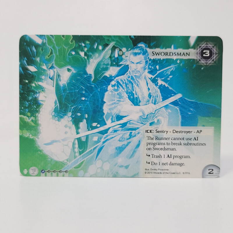 SWORDSMAN Organzied Play Promo Card FFG Android Netrunner LCG