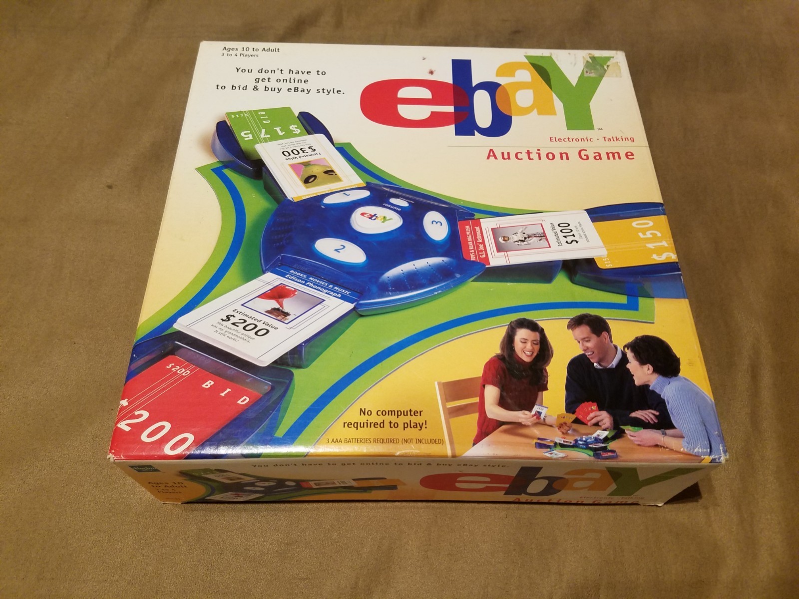 Ebay Auction Board Game (Electronic-Talking) 2001 Parker Bros. NEW Open Box