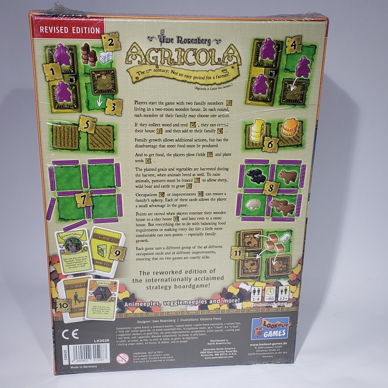 Agricola Board Game Advanced Level Revised Edition Lookout Games Sealed