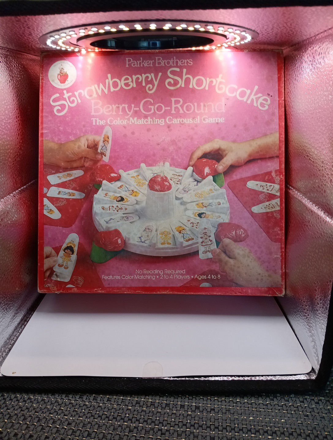 1981 Parker Brothers Strawberry Shortcake Berry-Go-Round Carousel Missing Peices