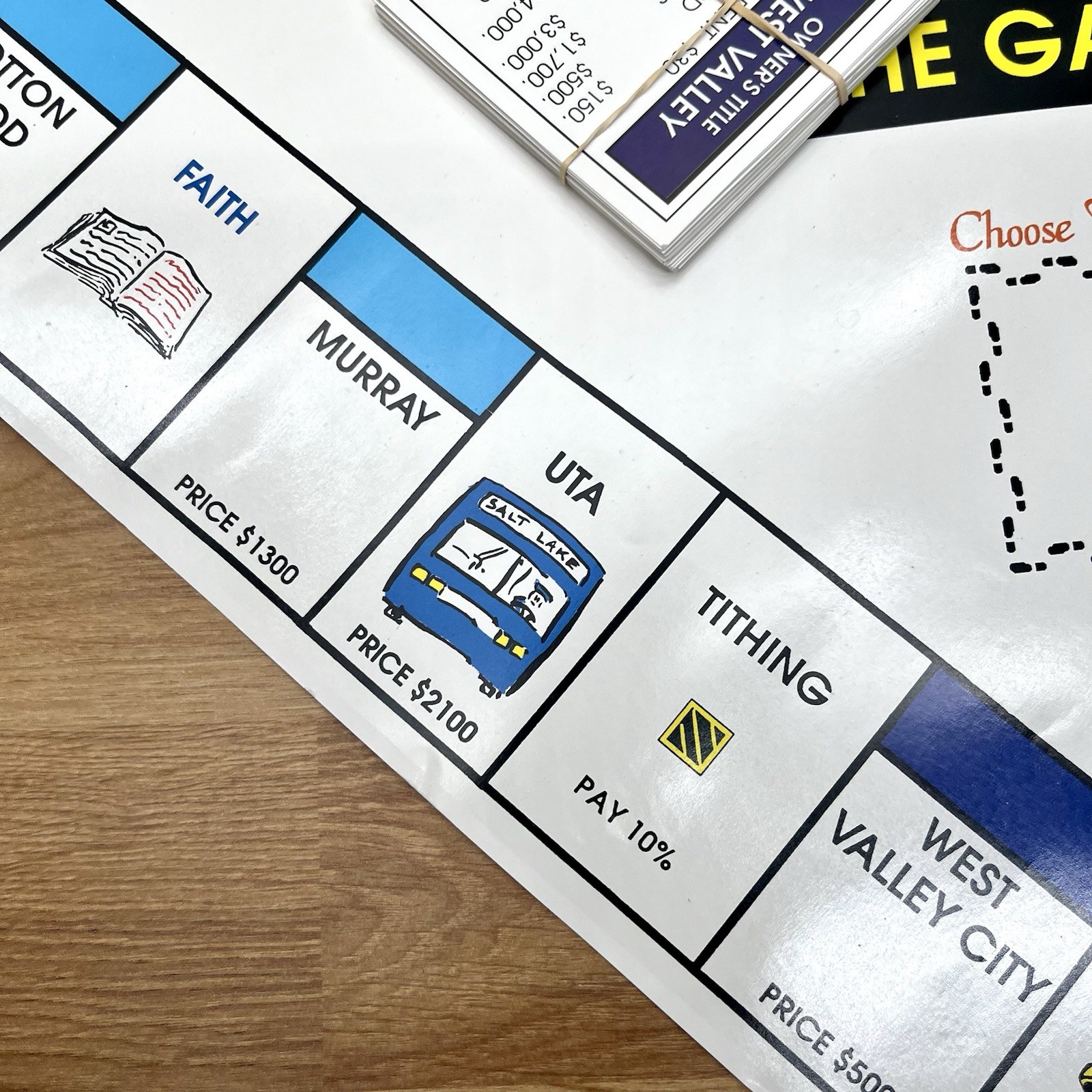 Vintage Salt Lake City Board Game of Monogamy LDS Mormon 1992 Monopoly Church