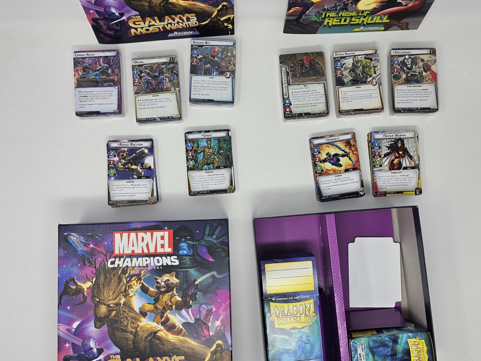 Marvel Champions Rise Of Red Skull & Galaxy’s Most Wanted (Mostly Sealed)