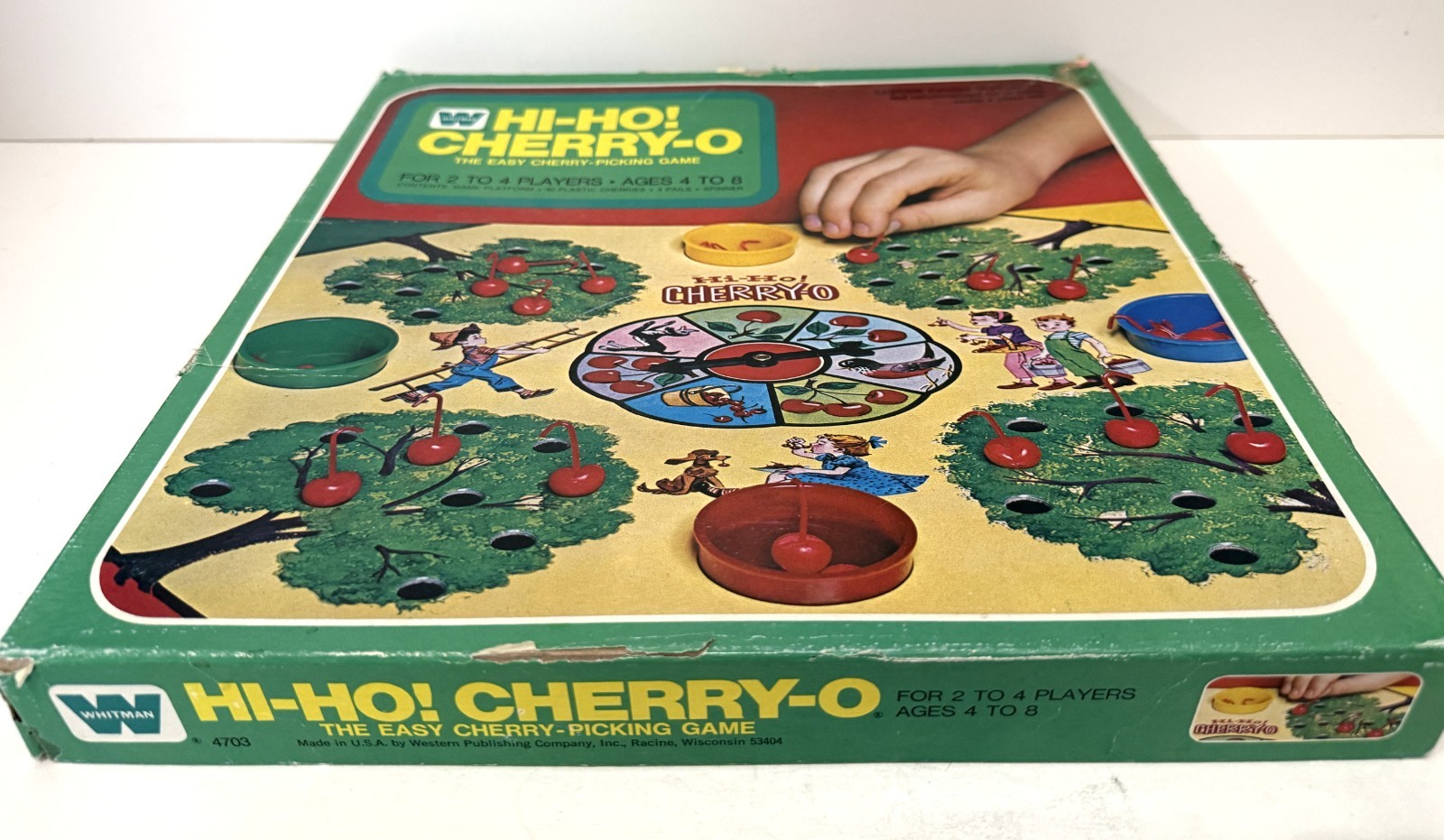 Vintage HI-HO! CHERRY-O GAME w/ Hooked Cherries Whitman 1973 Near COMPLETE