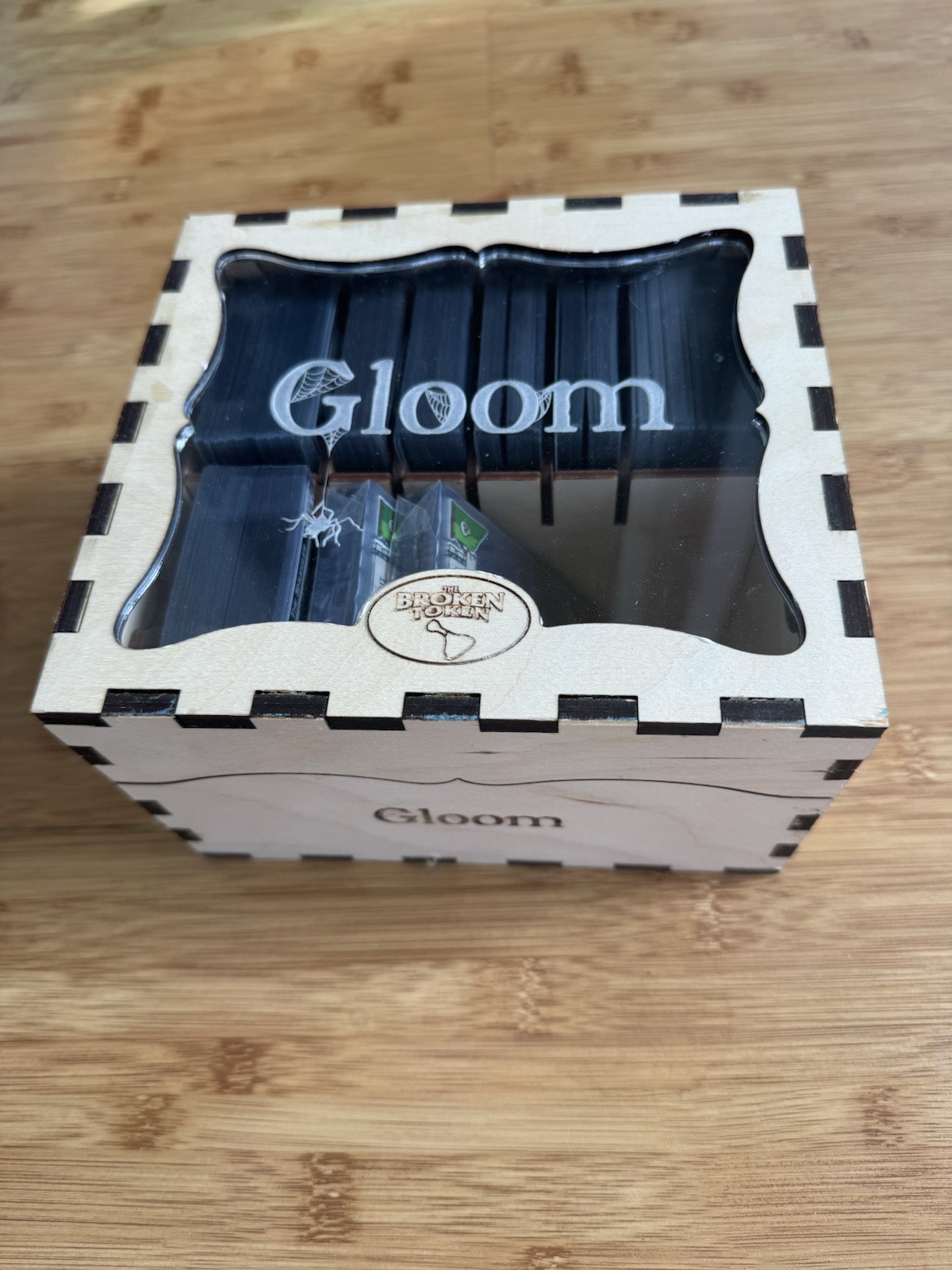 GLOOM The Card Game with deluxe Broken token box and Four expansions!