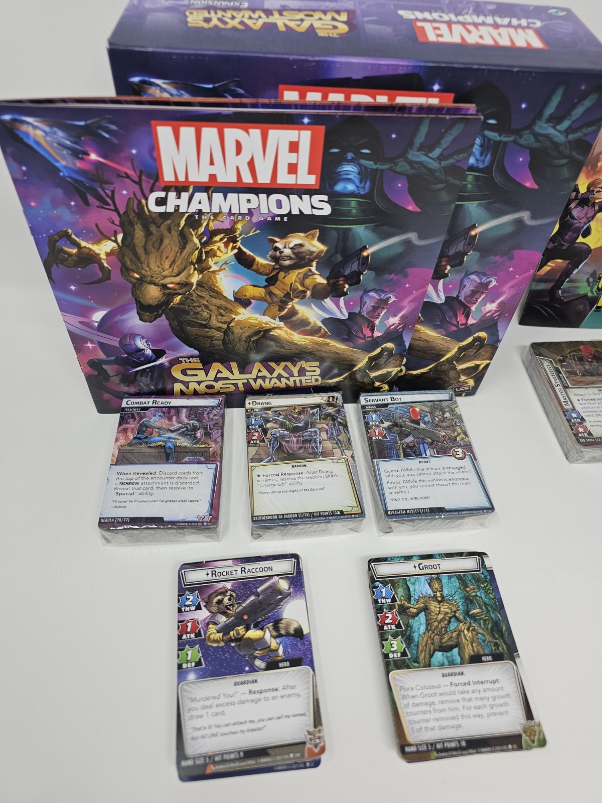 Marvel Champions Rise Of Red Skull & Galaxy’s Most Wanted (Mostly Sealed)