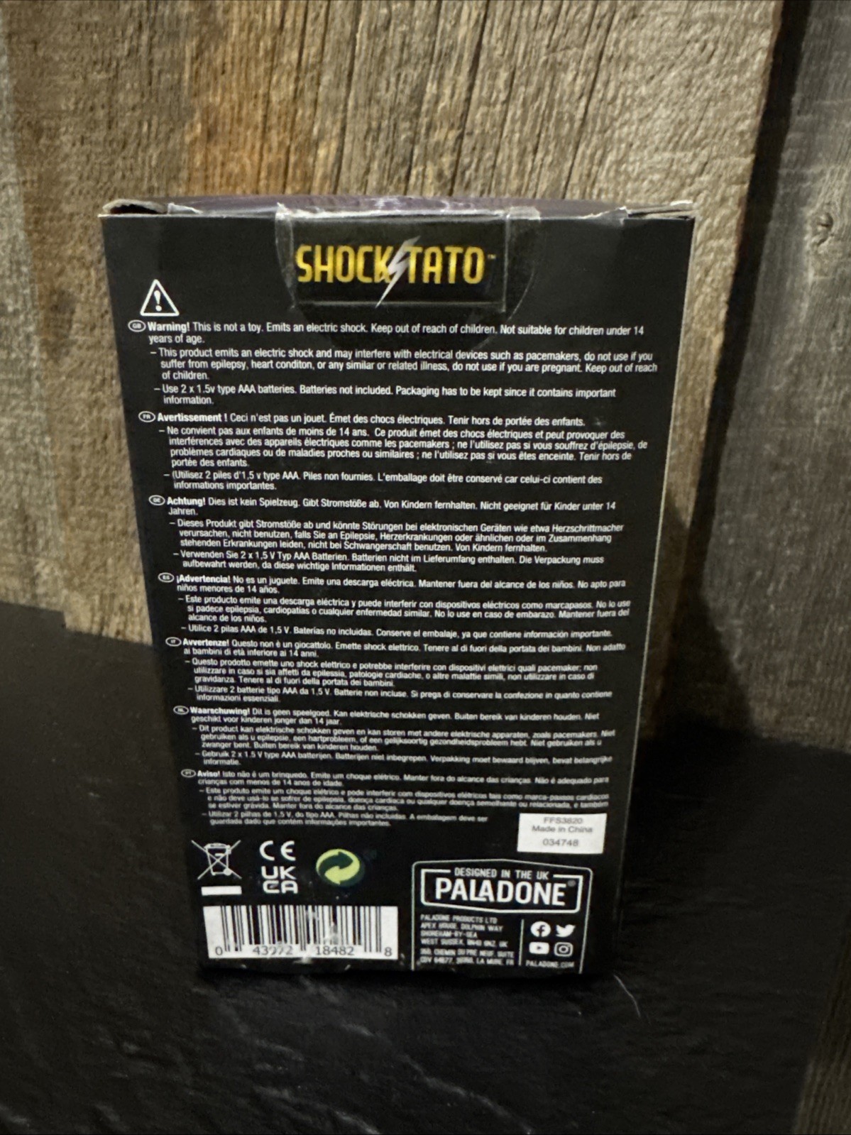 Paladone Shocktato The Lighting Reaction 2+ Players 14+ New Open Box