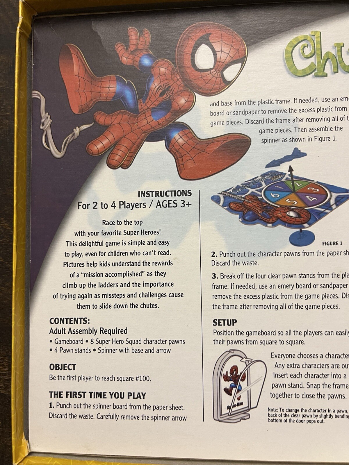 Marvel Super Hero Squad Chutes And Ladders (2008, Hasbro) Complete